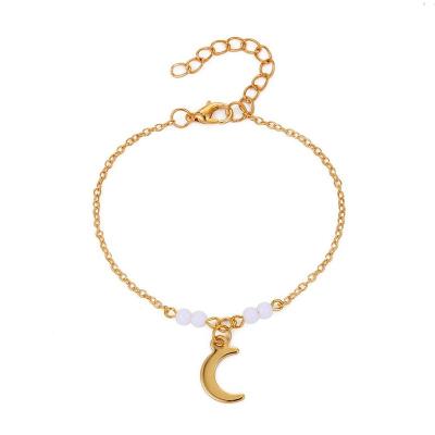 China CLASSIC plated new moon bead bracelet popular in Europe and America for sale