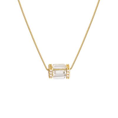 China CLASSIC Insist Style Niche Zircon Sense Necklace Women's Soft Clavicle Chain Soft Luxury Lightweight Pendant Simple High Net Red for sale