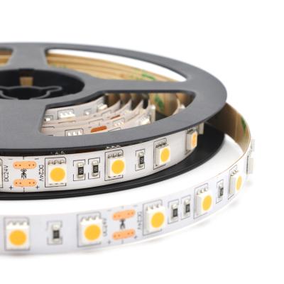 China Waterproof White Rgbw Led Strip Lights 120Leds/M 24V Ip65 Waterproof Flexible RGB Led Strip for sale