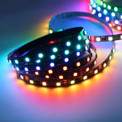 China Bedroom Residential Decoration Flexible Dreamcolor Ribbon Led Strip Lights 5 Meters SMD 5050 RGB Strip Light for sale