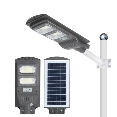 China ROAD brightest lumens outdoor IP65 solar street light all in one 30w 60w 90w 120w integrated solar LED street light for sale