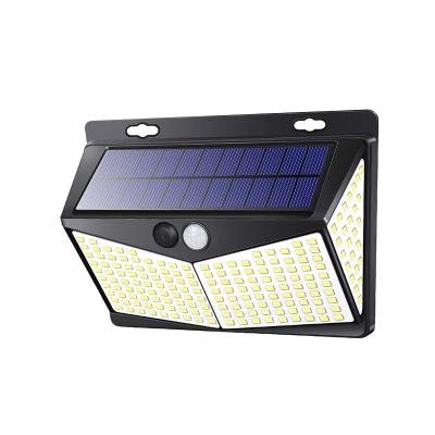 China Cheap Price Outdoor Garden Lamp 208LED Waterproof Motion Sensor Solar Powered Wall Garden Lights for sale