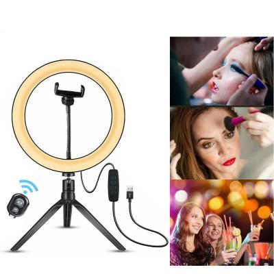 China Wholesale PORTABLE Tiktok Photographic Selfie Beauty 10 Inch Led Ring Light Makeup Youtube Video For Live Stream for sale