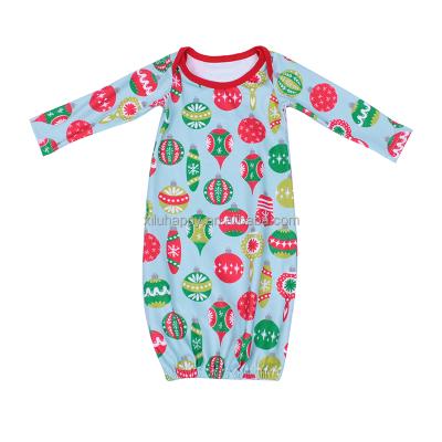 China Autumn Boutique Hot Sale Baby Breathable Color Cartoon Pattern Printed Elastic Edge Long Sleeve Baby Dress for sale