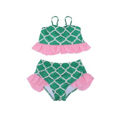 China New summer high quality design viable children's exquisite quick-drying boutique girls bridle swimsuit for sale