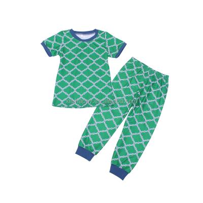 China Hot-selling children's all-match exquisite green soft viable and quick-drying girls swimsuit suit for sale