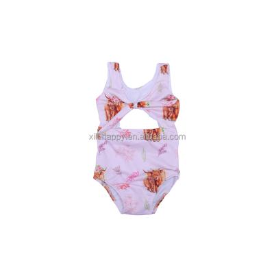 China Viable Hot Selling Wholesale Baby's Kids Printed Fashion Sleeveless Swimsuit for sale