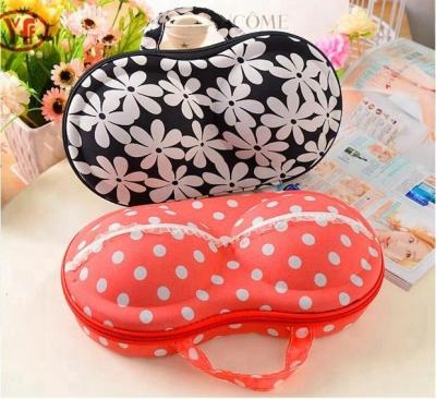 China 2018 Fashionable Eco-friendly Eva Women's Bra Case Anti-Pressure And Portable Traveling Cases For Bras And Briefs Storage for sale