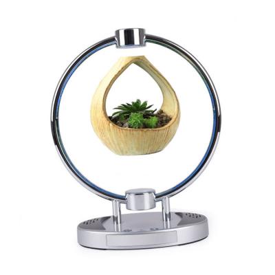 China Modern 360 Degree Magnetic Levitation Hanging Levitating Flower Pot Home Plant Air Air Decoration Flower Pot Bonsai for sale