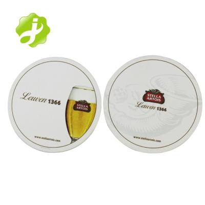 China Viable Wholesale Custom Printed Round Drinking Cup Paperboard Cheap Absorbent Paper Beer Coasters for sale