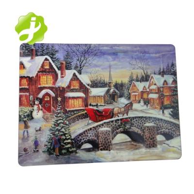 China Sustainable Custom Shaped MDF Cork Christmas Place Mats for sale