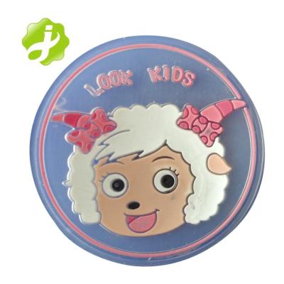 China Viable Custom Design Round 3d Animal Rubber PVC Beer Coaster Mug Mat for sale