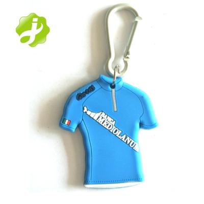 China Anyone Promotion Mini Soft Pvc T-shirt Key Chain for sale