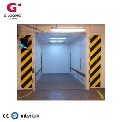 China Hairline Stainless Steel Jet Steel Plate Modern Endurable Freight Elevator Cargo Lift for sale