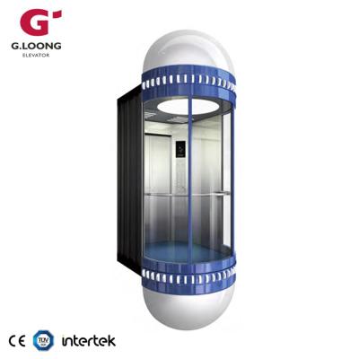 China Scandinavian G. LOONG Small Shaft Residential Panoramic Elevator Lift with Good Price for sale