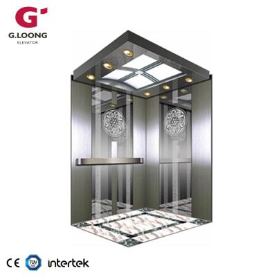 China Scandinavian Luxury Cabin Passenger Elevator 800kg Two Side Opening Elevator For Building for sale