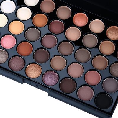 China Wholesale Waterproof Custom Color Eye Shadow 40 Style Beauty Eye Makeup Cosmetic Eyeshadow Palette for sale