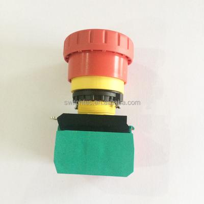 China Switchtec CE RoHS IP67 Emergency Mushroom Waterproof Push Button Switch with LAY4 Lamp for sale