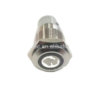 China Switch 12mm, 16mm, 19mm, 22mm, 25mm, 30mm, 40mm Illumination Metal Bicolor Push Button Stainless Steel Switch for sale