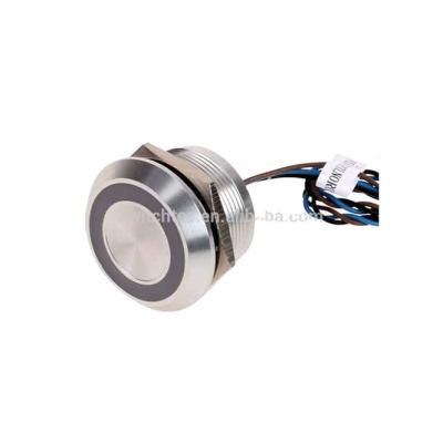 China High Quality vandal resistant illuminated latching metal piezoelectric pushbutton switch with power 12mm16mm19mm22mm28mm30mm for sale