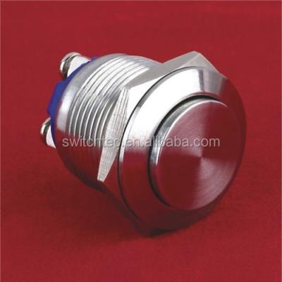 China (TOP) 22mm stainless steel waterproof illuminated push button switch for sale