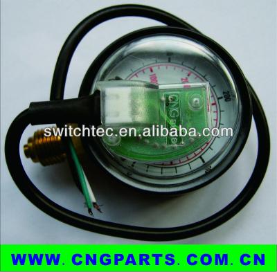 China CNG CB08 Pressure Gauge KR201C CNG Spare Parts Polycarbonate CNG Gauge With Sensor for sale