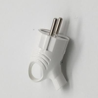 China Russia 16A 250V Round 2 Pin Electrical Power Adapter Plug Re-wireable Residential / General Purpose for sale