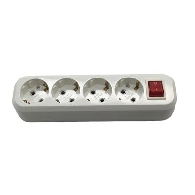 China CE approval 4 way european schuko socket outlet low price residential / general purpose and good quality for sale