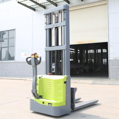 China 1.5T Small Semi Electric Stacker for Warehouse Using Pallet Stacker  Lithium Battery for sale