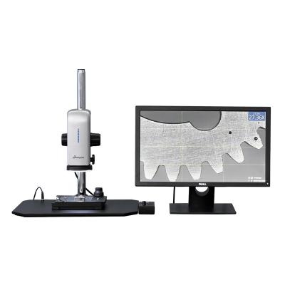 China Motorized Industrial Video Microscope 27X - 163X Stepless Electric Zoom Microscope for sale