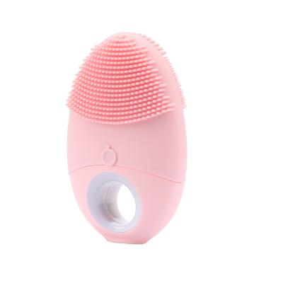 China Silicone Rechargeable Waterproof Electric Facial Massager Device Skin Care Acne Treatment Household Cleaning Brush for sale