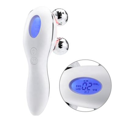 China 2021 New Anti-Puffiness Roll Ball Massage Head RF Slimming Body Anti-Puffiness Therapy Beauty Equipment Red And Blue Light Massage for sale