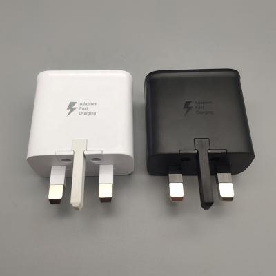 China Genuine Mobile Phone Charger For Samsung S6 S8 S10 Fast Charger UK 3 Plug USB Wall Charger for sale