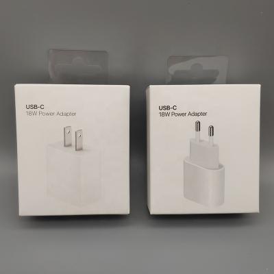 China 18W Mobile Phone PD Charger For iPad Original iPhone iPad US EU Plug USB C Power Adapter For iPhone 11 Pro Max for sale