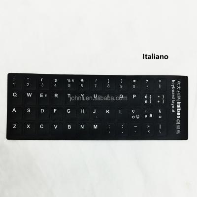 China Italy Ltaliano Language Keyboard Layout Waterproof Dustproof Sticker for Multi-Language Computer Laptop Desktop Keyboard for sale