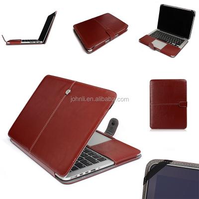 China Good Quality Good Quality PU Leather Case Cover For Macbook Pro For Air For Retina 12inch 13inch 15inch Laptop Leather Case for sale