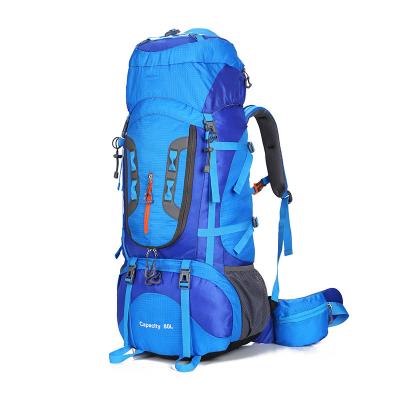 China 50/60/65/80L Motion Detection Waterproof Canvas Outdoor Multi Function Camping Backpack For Camping Backpacks Traveling Hiking Bag for sale