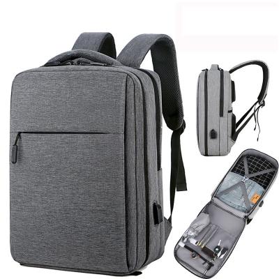 China Travel Waterproof Laptop Backpack Business Notebook Bag With USB For Women Men for sale