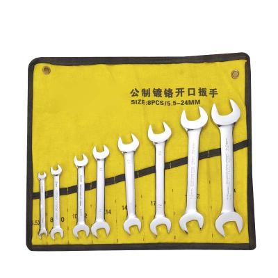 China Repairing Tools Double Headed Open End Combination Wrench Single Wrench Set for sale