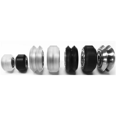 China Factory Wide Wheel Accessories Wheels Bearing V Rail For Custom Motorcycle Wheelchair Locks With Groove CNC Slot Pom for sale