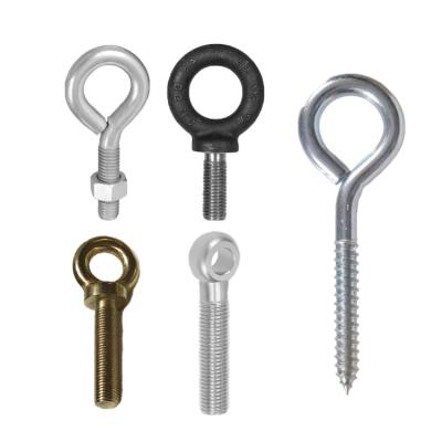 China Stainless Steel Eye Bolt Price Sizes 14 By 20 Small Eye Welded Heavy Steel Forged Anchor Custom Din580 Thread Shank Mining Wood Bolts Swivel Thread Toggle for sale