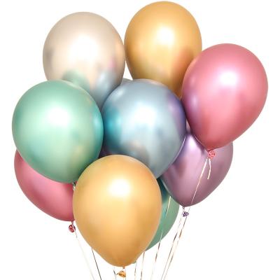 China Latex Metallic Helium Balloons for Birthday and Arch Decoration Wedding Baby Shower Halloween Christmas Party for sale