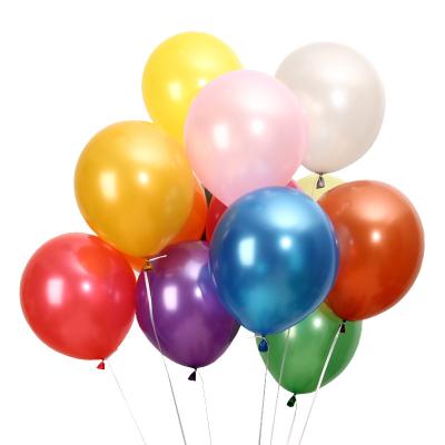 China Latex Metallic Chrome Latex Balloons Round Helium Balloons Assorted Bright Colors For Helium Or Air Use Kids Birthday Party for sale