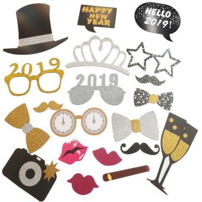 China Cardboard Factory Supply Direct Birthday Photo Booth Party Props - Funny New Year Party Supplies, Decorations & Favors for sale