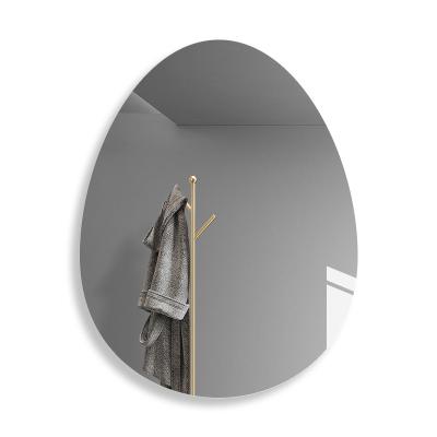 China Modern Wall Mounted Bathroom Mirror Art Decoration Bathroom Mirror Wall Hanging Frameless Type for sale