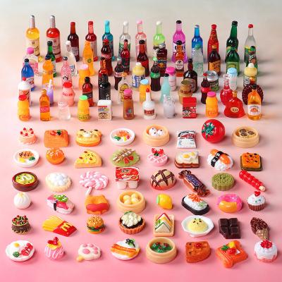 China China Wholesale High Quality Miniature Food Drink Bottles Pretend Play Kitchen Game Party Toys for sale