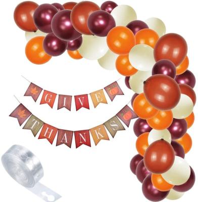 China Thanks giving Balloons Garland Arch Kit Decorations Fall Party Supplies Banner for Harvest Party Decorations for sale