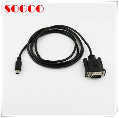 China Custom Molded Cable Assemblies VGA D-SUB 15 Pin Male To Mini USB Male 5 Pin Cable for sale