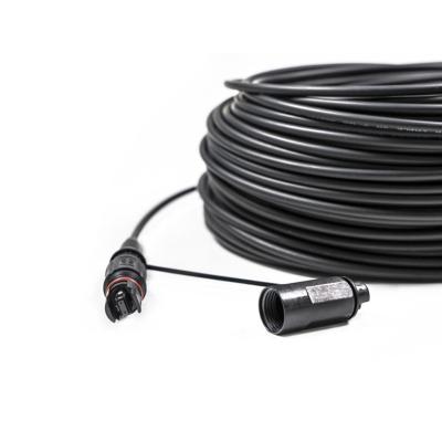 China Mini IP MPO outdoor waterproof Fiber cable with MPO to LC connector for sale