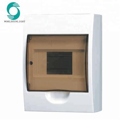 China Power Distribution Box TS Series 6 Way Transparent Covered Plastic Distribution Box for sale